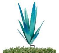 Generisch Sculpture Agave en Métal 45 cm - Artificielle en Fer Forgé, Décoration DIY | Ornement De Jardin Rustique pour Pelouse Terrasse Cour, Art Résistant Extérieur