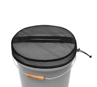 Generisch Seau de 20 litres - Couvercle de seau - 18,9 l - Ouverture en maille - Partie supérieure en maille élastique pour bateau de pêche - Équipement d'organisation - Élimination des déchets