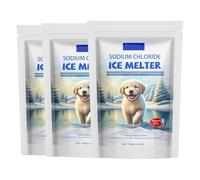 Generisch Sel de déneigement respectueux des animaux pour l'hiver, chlorure de sodium, sel de fonte glacé jusqu'à -50 °C, toléré par la peau, dégivrant longue durée pour allées, chemins, terrasses