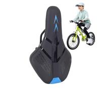 Generisch Selle de vélo pour enfant - Imperméable - Aspect cuir de vachette - Selle de vélo ergonomique pour - Rembourrage en mousse épaisse - Siège confortable - Outil de rechange - Noir