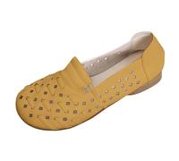 Generisch Semelle souple, côté doux, chaussures de maman creusées, nouvelles sandales de loisirs confortables en tissu tissé, café, 38 EU