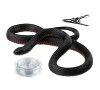 Generisch Serpent en silicone pour plaisanteries, jouet amusant en silicone avec clip d'escalade pour anniversaires, fêtes et activités de plein air