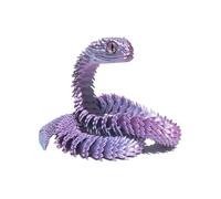 Generisch Serpent imprimé en 3D - Résine - Serpent de Bureau - Modèle Animal Mobile - Ornement créatif 3D à Collectionner pour Filles, Adultes et décoration de Bureau