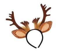 Generisch Serre-tête en bois de cerf, bijou de tête de Noël, accessoire de cosplay, bandeau photo - Pour événements à thème, représentations sur scène, réunions sociales, contenus créateurs de bandes