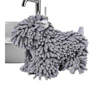 Generisch Serviette en chenille absorbante en forme de chiot | Serviette en chenille à séchage rapide pour les femmes qui aiment les chiens et les enfants, ainsi que comme accessoire