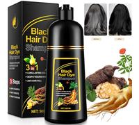 Generisch Shampooing 3 en 1 pour coloration des cheveux, couleur durable, nourrissant, anti-chute pour hommes et femmes, 500 ml