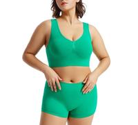 Generisch Shapewear Culotte gainante pour femme - Taille haute - Culotte gainante - Sous-vêtements gainants - Sans coutures - Respirant - Doux - Couleur unie, Vert-B, XL