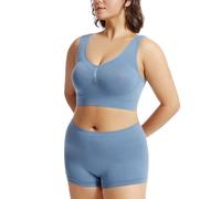 Generisch Shapewear Culotte gainante pour femme - Taille haute - Culotte gainante - Sous-vêtements gainants - Sans coutures - Respirant - Doux - Couleur unie, bleu-b, XXXL