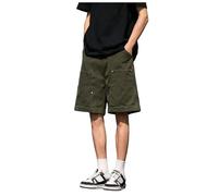 Generisch Short cargo classique pour homme, classique et durable, idéal pour la boxe, le football, la course, le tennis et la gym, les loisirs sportifs, les bermudes en coton, AG, L