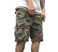 Generisch Short Cargo pour Homme Camouflage Multi-Poches pour l'Extérieur Pantalon d'été pour Entraînement Pantalon Militaire pour Loisirs Short Bermuda pour Homme Court Camouflage Short Activewear