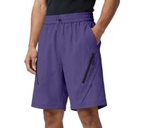 Generisch Short cargo pour homme - Imperméable - Court - Avec poches - Grandes tailles - Léger - Respirant - Stretch - Pantalon de travail - Short d'extérieur, lilas, S