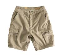 Generisch Short cargo respirant pour homme, longueur quart de longueur, avec poches, pour activités de plein air, vie quotidienne, kaki, 4XL
