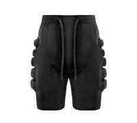 Generisch Short de protection avec protections aux hanches et aux genoux pour le ski, le snowboard, le patinage sur glace et d'autres sports de planche (gris, M)