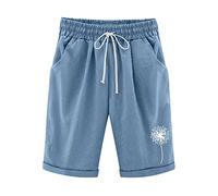 Generisch Short de randonnée pour femme - Pantalon imprimé taille haute en coton - Grands films courts - Lacing Beach Workout Pheraus - Cinq points - Short de tennis pour homme, bleu, 3XL