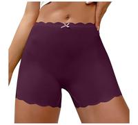 Generisch Short de sécurité sans couture pour femme avec dentelle - Sous-vêtement court contre les frottements des cuisses - Cuissard de cyclisme doux et invisible pour sous les jupes, Style_b02