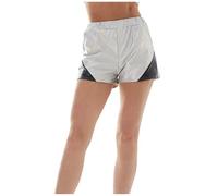 Generisch Short métallique en cuir PU pour femme avec taille élastique brillant scintillant Pantalon court Rave Disco Carnaval Hot Yoga Short Danse Chic Mode Femme Short Jogging Pantalon de Sport
