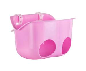 Generisch Siège de vélo pour enfant - Siège de vélo de poupée avec sangles - Siège de poupée multifonction pour tricycle et poussette - Siège de guidon stable en polypropylène