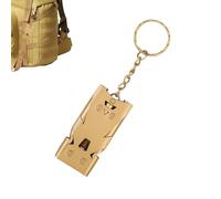 Generisch Sifflet d'extérieur - Triple sifflet en acier inoxydable - Modèle à haut volume - Sifflet permanent à haut décibel - Sifflet d'urgence pour la prévention des catastrophes lors de l'alpinisme