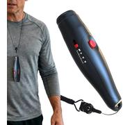 Generisch Sifflet électronique - ABS léger - 14 x 3,8 cm - Intensité sonore réglable - 3 klaxons - Entraîneur d'arbitre - École de sport - Entraînement en plein air - Football Volley-ball - Basketball