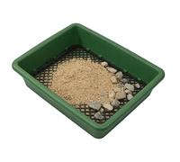 Generisch Sifting Pan, Sifter Precise Stackable Mesh Pellet Sifter - Classifier Gold Prospecting Pan - Pour Rock Soil Dirt Pellet Prospecting Mining Gardening Sifting