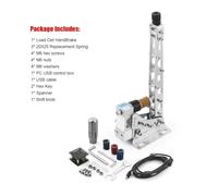 Generisch sim racing shifter, Cellule de charge USB Sim 64 bits for frein à main de course, Compatible avec Logitech G29/G27/G25 T300 T500 RS PC(Silver)