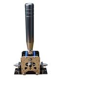 Generisch sim racing shifter, Manette de vitesse séquentielle de jeu de course simulé sur PC, Compatible avec le volant FANATEC Thrustmaster Logitech(Silver)