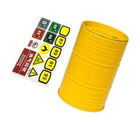 Generisch Simulations Bidon d'huile pour 1/10 télécommandé Jaune | Voiture jouet télécommandée, fûts à huile réalistes, kits décoratifs pour pièces de véhicule, accessoires modifiés