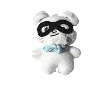 Generisch Sk-Zoo - Porte-clés en peluche « Stay » - Mini porte-clés pilote avec masque de mascarade amovible et écharpe - 10 cm - Pour enfants - Loup Chan Han Bbokari - Porte-clés (Jiniret)