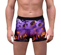 Generisch Slip 2026 avec imprimé Halloween, taille moyenne, sous-vêtements doux, confortables, respirants, extensibles, peuvent être portés entièrement