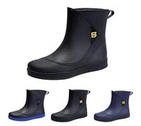 Generisch Slip on Bottes en caoutchouc pour homme - Bottes de pluie pour homme - Chaussures de pluie - Chaussures décontractées - Mode en plein air - Pour la pêche, la cuisine, la cuisine