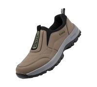 Generisch Slip On Sneakers - Chaussures légères à enfiler - Pour homme - Pieds larges - Chaussures de marche confortables - Chaussures de jogging décontractées - Chaussures de sport respirantes