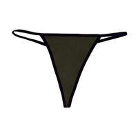 Generisch Slip string pour femme au design minimaliste - String sans coutures pour un confort invisible - Sous-vêtements basiques pour le quotidien, Style_c02 Vert, S