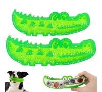 Generisch Slow Feed Chew and Fetch Crocodile, puzzle à alimentation lente pour chiens de taille moyenne et petite, jouet à mâcher interactif et distributeur de traitement, design alligator pour jouer