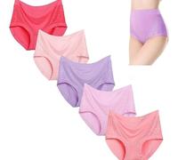 Generisch SofiLace - Culotte gainante en coton pour femme - Élégante, confortable, anti-fuite - Taille haute, 5 pièces - A, XXL