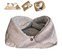 Generisch Soft Portable Pet Bed Pad for Cat Small Dog,Warm Cozy Pet Mat Blanket Cushion,Multifunctional Sleeping Spot for Kitten Puppy Winter (Gray, S)