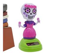 Generisch Solar Dancing Toys | Figurines de voiture de tête de mort oscillantes - Décoration de table amusante et résistante aux intempéries pour salon, chambre à coucher, voiture, extérieur