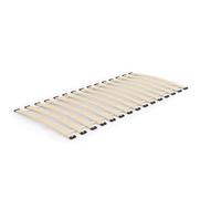 Generisch Sommier à lattes en bois de bouleau et ressorts 80 x 200 cm 22 lattes lit cadre couchage confort bois naturel chambre