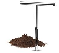 Generisch Sonde d'humidité du sol - Sonde professionnelle en acier inoxydable - Sonde d'échantillonnage du sol avec poignée en T - Sonde d'humidité du sol - Kit de test de sol pour ferme de jardin de