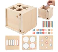 Generisch Sorting Games Jouet d'apprentissage sensoriel en bois | Boîte de tri pour enfants pour garçons et filles, voyage, maternelle, salle de arderie, anniversaire