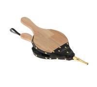 Generisch Soufflet en bois - Pompe à air manuelle - Buse en cuir solide - Accessoire de cheminée portable pour barbecue en plein air