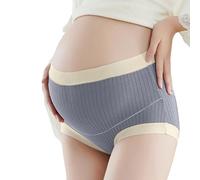 Generisch Sous-vêtement de grossesse extensible sans couture avec taille - Maintien optimal pour les semaines de grossesse du début à la fin du stade., gris, 4XL