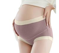Generisch Sous-vêtement de grossesse extensible sans couture avec taille - Maintien optimal pour les semaines de grossesse du début à la fin du stade., Violet foncé., 5XL