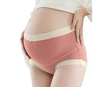 Generisch Sous-vêtement de grossesse extensible sans couture avec taille - Maintien optimal pour les semaines de grossesse du début à la fin du stade., Rouge pastèque, 5XL