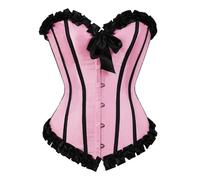 Generisch Sous-vêtement gainant avec fermeture à boutons pour vêtements décontractés et de fête. Pour toutes les saisons. À combiner avec des jeans, des robes, des jupes et des chemises., Rose, 6XL