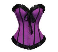 Generisch Sous-vêtement gainant avec fermeture à boutons pour vêtements décontractés et de fête. Pour toutes les saisons. À combiner avec des jeans, des robes, des jupes et des chemises., lilas, L