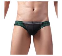 Generisch Sous-vêtement pour homme en tissu doux avec taille basse bretelles fines pour un confort ultime et un ajustement discret, vert, M