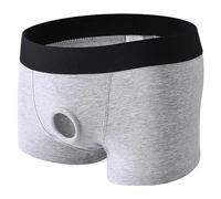 Generisch Sous-vêtement sexy pour homme, gris, L