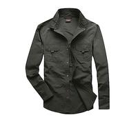 Generisch Sous-vêtements fonctionnels pour homme, chemises de pêche à manches longues, chemises de voyage, chemises de travail, chemises d'été boutonnées pour homme, chemise à manches courtes élégante