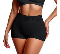 Generisch Sous-vêtements moulants taille haute pour femme - Short de compression sans couture avec modelage des cuisses, Noir , XXL