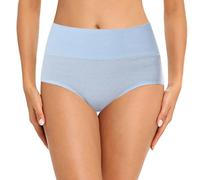 Generisch Sous-vêtements pour femme - Sous-vêtements pour femme - Couleur unie - Taille haute - Grande taille - Culotte menstruelle - Sous-vêtements en pur coton - Sous-vêtements menstruels, bleu, L